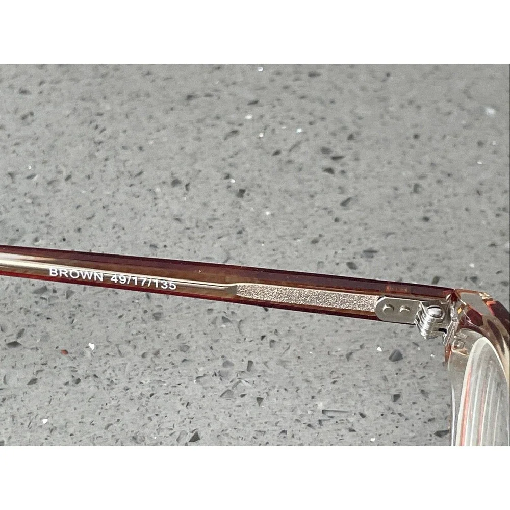 Modern KATHY BROWN 49-17-135 Brown Fade Full Rim Plastic Eyeglasses Frames ONLY